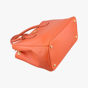 Vintage Prada Galleria Orange SAFFIANO Leather BN1844 shoulderbag | stylenewstar
