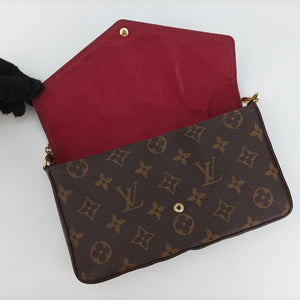 Pre-owned Louis Vuitton Pochette Felicie Brown Monogram Canvas M61276 shoulderbag | stylenewstar