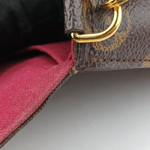 Pre-owned Louis Vuitton Pochette Felicie Brown Monogram Canvas M61276 shoulderbag | stylenewstar
