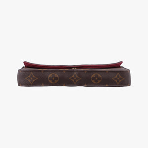 Pre-owned Louis Vuitton Pochette Felicie Brown Monogram Canvas M61276 shoulderbag | stylenewstar