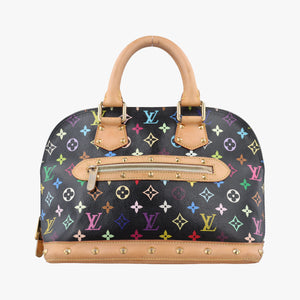Secondhand Louis Vuitton Alma PM Noir Monogram Multicolor M92646 handbag | stylenewstar