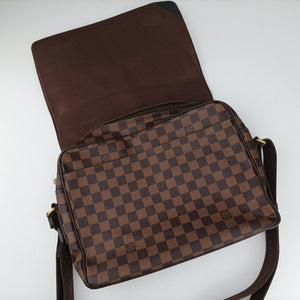 Pre-owned Louis Vuitton SHELTON EBENE Damier Canvas N41149 shoulderbag | stylenewstar