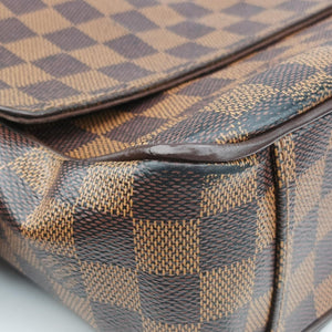 Pre-owned Louis Vuitton SHELTON EBENE Damier Canvas N41149 shoulderbag | stylenewstar