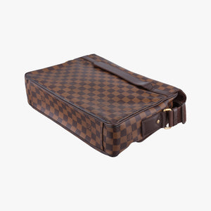 Pre-owned Louis Vuitton SHELTON EBENE Damier Canvas N41149 shoulderbag | stylenewstar