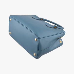 Pre-owned Prada Galleria Blue SAFFIANO Leather BN1786 handbag | stylenewstar