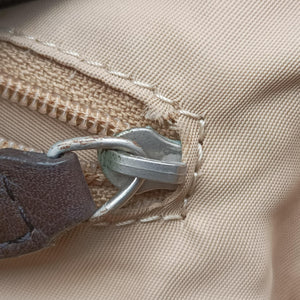 Pre-owned Christian Dior Street Chic Messenger Brown ×Beige Jacquard Canvas×Leather shoulderbag | stylenewstar