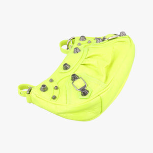 Vintage Balenciaga Le Cagole Yellow lambskin shoulderbag | stylenewstar