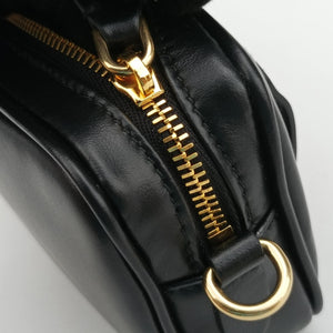 Vintage Miu Miu Logo belt Black leather bum bag/waist bag | stylenewstar
