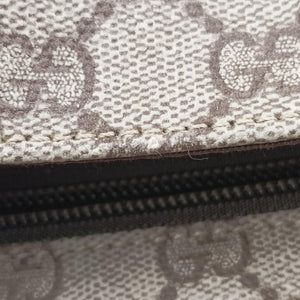 Pre-owned Gucci GG Supreme DiaperBag Brown PVC coated canvas 189748 shoulderbag | stylenewstar