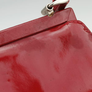 Pre-owned Gucci Vintage Red Patent Leather 000 78 handbag | stylenewstar