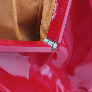 Pre-owned Gucci Vintage Red Patent Leather 000 78 handbag | stylenewstar