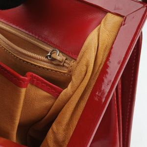 Pre-owned Gucci Vintage Red Patent Leather 000 78 handbag | stylenewstar