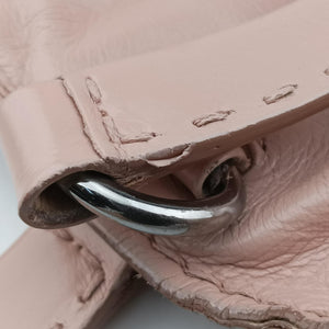 Secondhand Prada Triangle Logo tote Pink Leather shoulderbag | stylenewstar