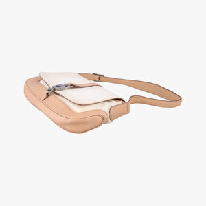Secondhand Gucci Jackie White× Brown Canvas × Leather 001 38 shoulderbag | stylenewstar