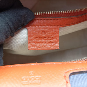 Pre-owned Gucci Sherry Line Orange×blue Leather 247205 shoulderbag | stylenewstar