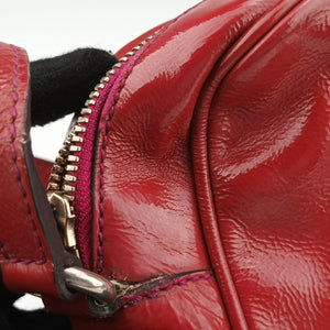 Pre-owned Gucci Soho Red Patent Leather 308364 shoulderbag | stylenewstar