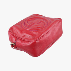 Pre-owned Gucci Soho Red Patent Leather 308364 shoulderbag | stylenewstar