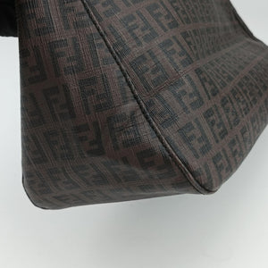 Vintage Fendi Baguette Zucchino Brown PVC coated canvas 8BR001 shoulderbag | stylenewstar