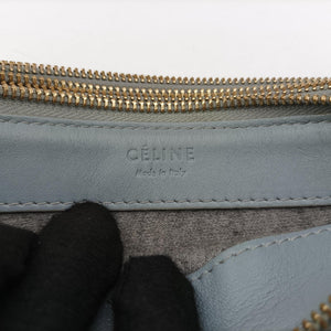 Pre-owned Celine TRIO Blue Leather shoulderbag | stylenewstar