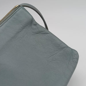 Pre-owned Celine TRIO Blue Leather shoulderbag | stylenewstar