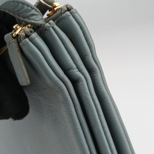 Pre-owned Celine TRIO Blue Leather shoulderbag | stylenewstar