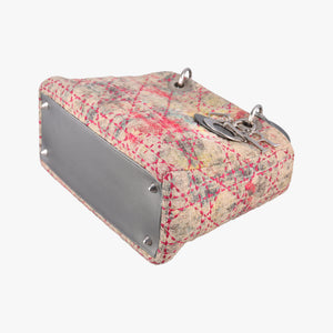 Vintage Christian Dior Lady Dior Multicolor Tweed Wool × Metallic Leather shoulderbag | stylenewstar