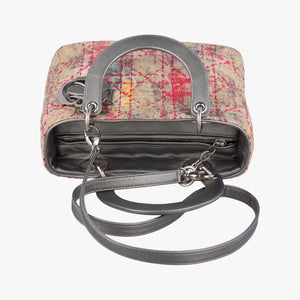Vintage Christian Dior Lady Dior Multicolor Tweed Wool × Metallic Leather shoulderbag | stylenewstar