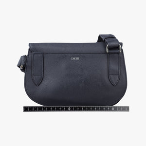 Pre-owned Christian Dior Saddle Navy leather shoulderbag | stylenewstar