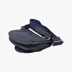 Pre-owned Christian Dior Saddle Navy leather shoulderbag | stylenewstar
