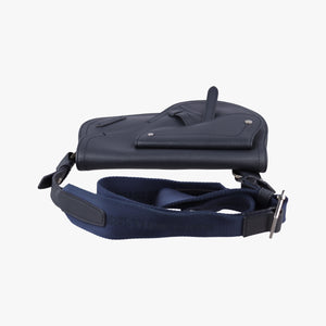 Pre-owned Christian Dior Saddle Navy leather shoulderbag | stylenewstar