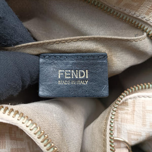 Secondhand Fendi Zucchino boston Beige PVC coated canvas 8BL068 handbag | stylenewstar