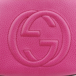 Pre-owned Gucci Soho Rose x red Leather 431567 shoulderbag | stylenewstar