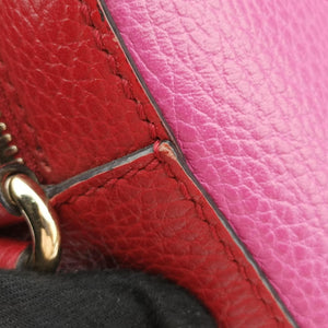 Pre-owned Gucci Soho Rose x red Leather 431567 shoulderbag | stylenewstar