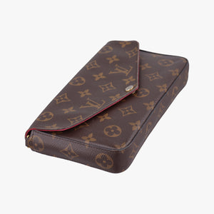 Pre-owned Louis Vuitton Pochette Felicie Brown Monogram Canvas M61276 shoulderbag | stylenewstar