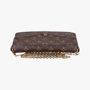 Pre-owned Louis Vuitton Pochette Felicie Brown Monogram Canvas M61276 shoulderbag | stylenewstar