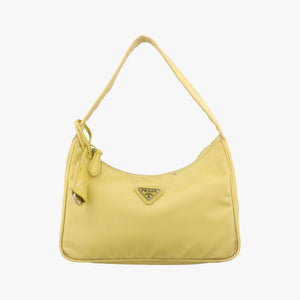 Secondhand Prada Re-Edition2000 Yellow nylon 1NE515 handbag | stylenewstar