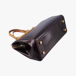 Pre-owned Louis Vuitton Brea MM AMARANTE Vernis M91619 shoulderbag | stylenewstar