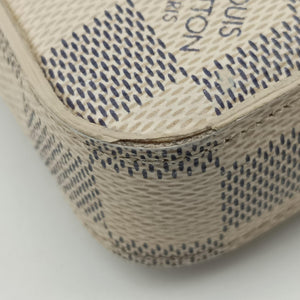 Secondhand Louis Vuitton Pochette FeLICIE AZUR Damier Canvas N63106 shoulderbag | stylenewstar