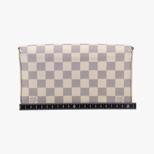 Secondhand Louis Vuitton Pochette FeLICIE AZUR Damier Canvas N63106 shoulderbag | stylenewstar