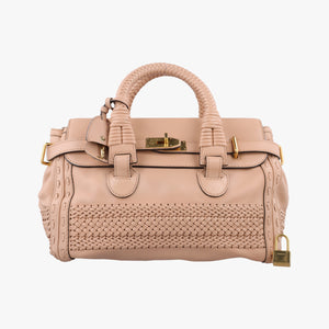 Pre-owned Gucci Medium Handmade Top Beige leather 263945 handbag | stylenewstar