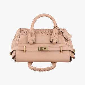 Pre-owned Gucci Medium Handmade Top Beige leather 263945 handbag | stylenewstar