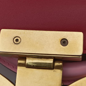 Pre-owned Gucci Queen Margaret White×Red×Blue×Pink Leather 476541 shoulderbag | stylenewstar