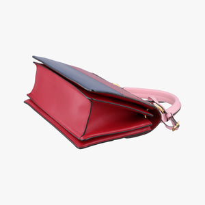 Pre-owned Gucci Queen Margaret White×Red×Blue×Pink Leather 476541 shoulderbag | stylenewstar
