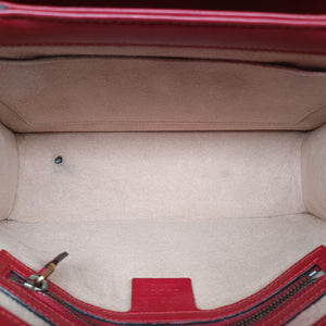 Pre-owned Gucci Queen Margaret White×Red×Blue×Pink Leather 476541 shoulderbag | stylenewstar