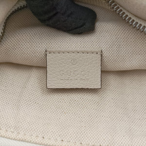 Secondhand Gucci Print White Leather 530412 bum bag/waist bag | stylenewstar