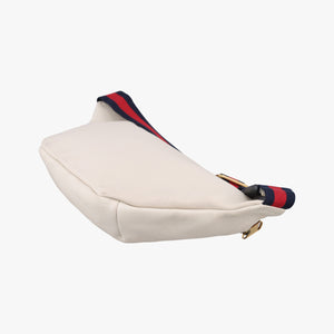 Secondhand Gucci Print White Leather 530412 bum bag/waist bag | stylenewstar
