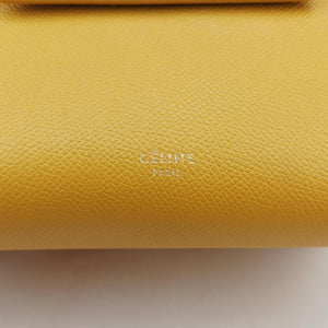 Vintage Celine Belt NANO Yellow Leather shoulderbag | stylenewstar