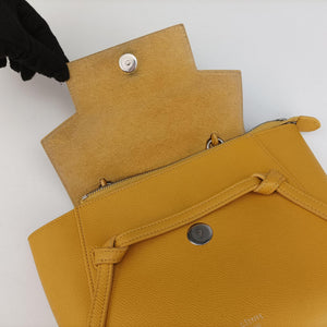 Vintage Celine Belt NANO Yellow Leather shoulderbag | stylenewstar