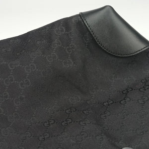 Pre-owned Gucci GG Canvas Web Sherry Line Tote Black Leather×Canvas 308928 handbag | stylenewstar