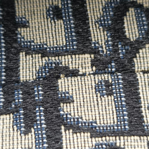 Pre-owned Christian Dior Saddle Navy×grey Jacquard handbag | stylenewstar